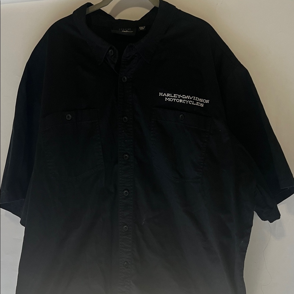 Harley-Davidson Black Button-Up Shirt 3xl
